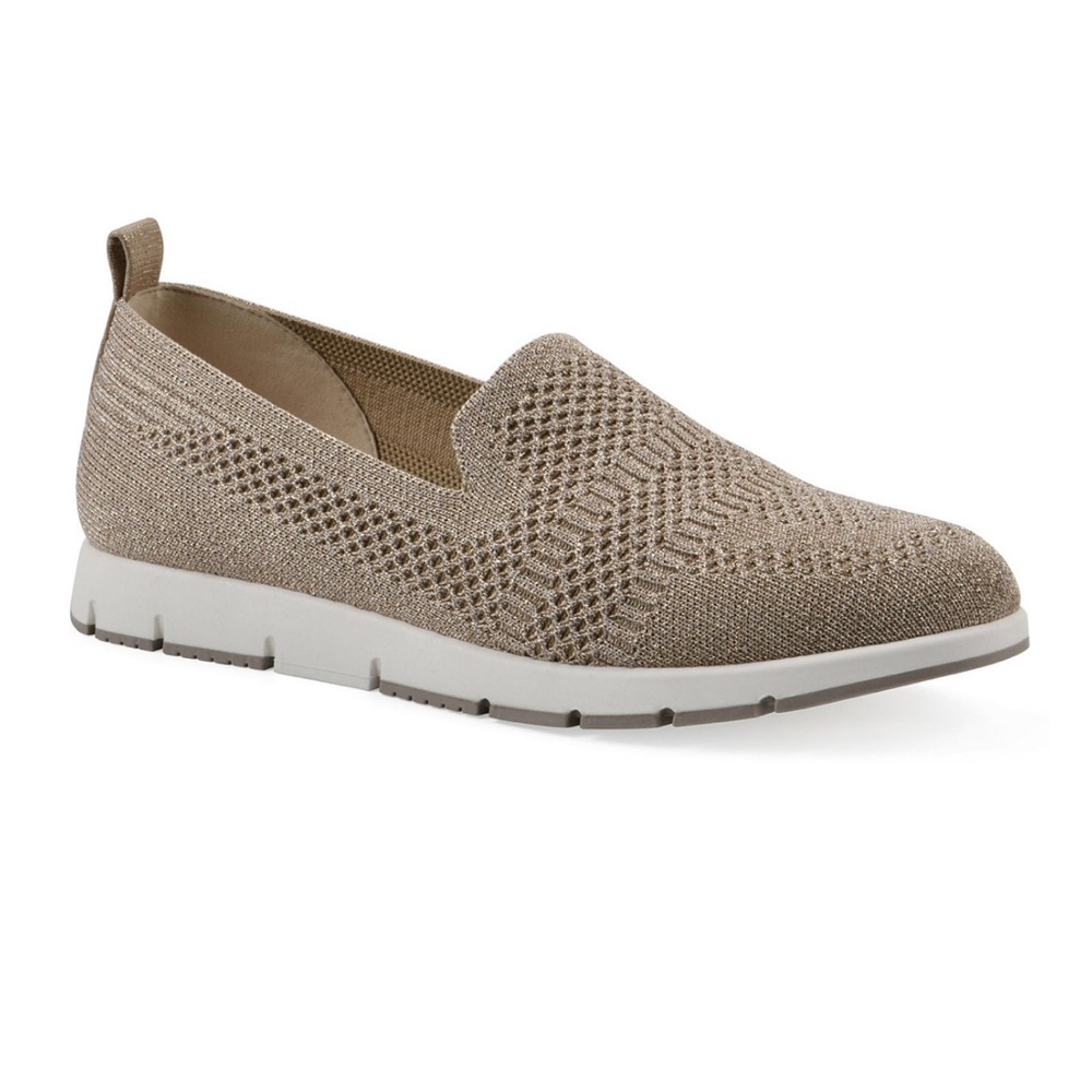 Cliffs by White Mountain Women's Garren Slip-On Shoes- Bronze Glitter- Size 10